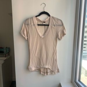 Free People light pink Tee